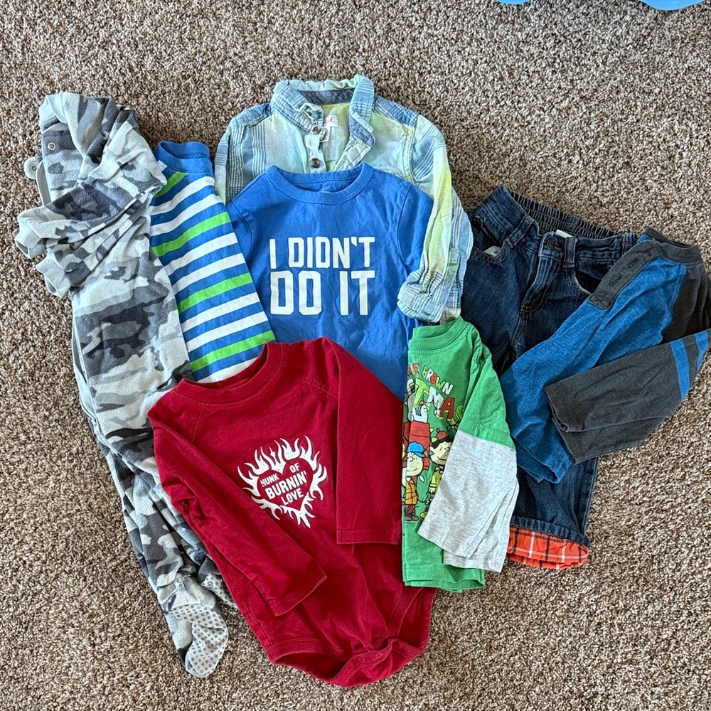 Red Graphic Kids Shirt